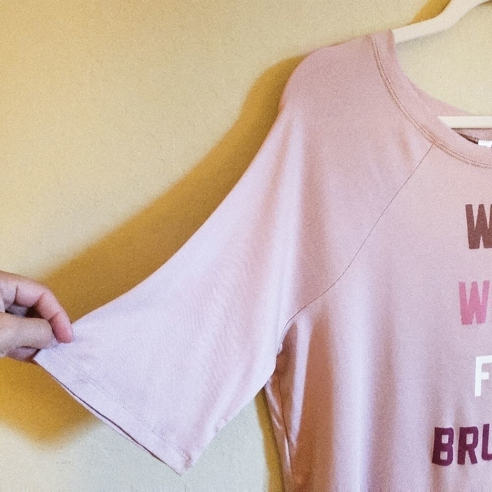 NWT FABLETICS Will Wake For Brunch Graphic Tee S - Picture 4 of 7
